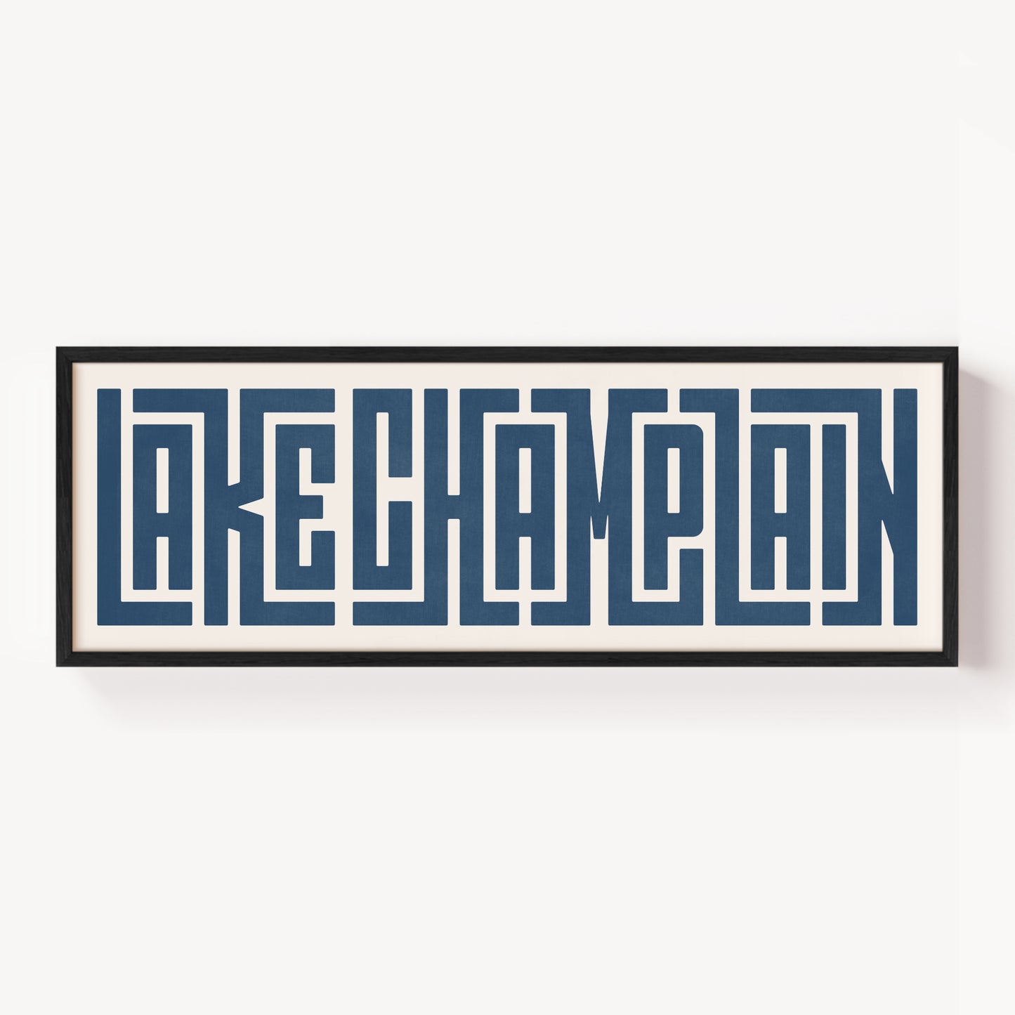 Lake Champlain - Typography Print