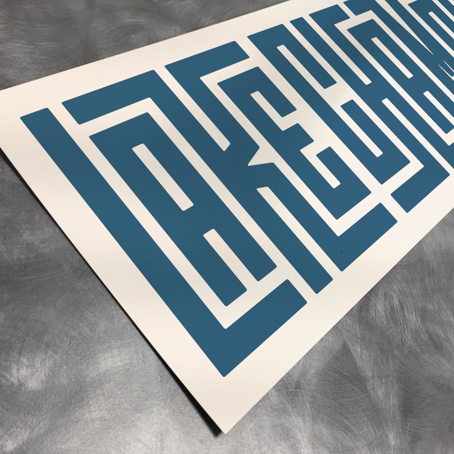 Lake Champlain - Typography Print