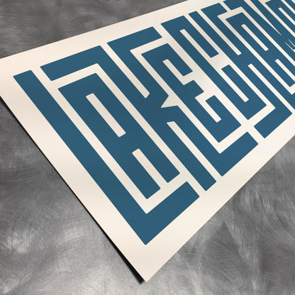 Lake Champlain - Typography Print